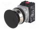Přepínač  tlačítkový  1-polohové  NC + NO  30mm  černá  IP56