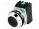 Přepínač  tlačítkový  1-polohové  NC + NO  30mm  černá  IP56