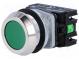Přepínač  tlačítkový  1-polohové  NC + NO  30mm  zelená  IP56