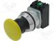 Přepínač  tlačítkový  1-polohové  NC + NO  30mm  žlutá  IP66