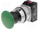 Přepínač  tlačítkový  1-polohové  NC + NO  30mm  zelená  IP66