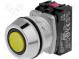 Přepínač  tlačítkový  1-polohové  NC + NO  30mm  žlutá  IP66