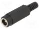Zástrčka  napájecí DC  vidlice  5,5/2,1mm  s vývodkou  na kabel