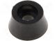 Nožička  černá  polyetylén  A  11mm  B  8,8mm  C  6mm  E  5,7mm