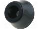 Nožička  černá  polypropylén  A  18mm  B  13,7mm  C  7,8mm  E  9,8mm