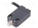 Limit switch  pin plunger Ø8mm  NO + NC  10A  max.250VAC  lead 2m