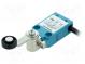 Limit switch  lever R 40mm, plastic roller Ø18mm  NO + NC  10A