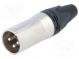 Zástrčka  XLR  vidlice  PIN  3  přímý  na kabel  pájení  16A  3,5÷8mm
