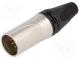 Zástrčka  XLR  vidlice  PIN  7  přímý  na kabel  pájení  5A  3,5÷8mm