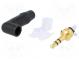 Zástrčka  Jack 3,5mm  vidlice  stereo  s vývodkou  úhlové 90°