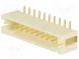 Zásuvka  kabel-pl.spoj  vidlice  2mm  PIN  10  SMT  1A  pocínovaný
