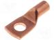 Koncovka-trubkové očko  M6  10mm2  krimpovací  na kabel  L  21,5mm