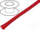 Opletení  polyester  2÷5,nom.3mm  červená  Balení  100m