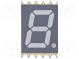 Zobrazovač  LED  SMD  sedmisegmentový  10mm  modrá  40mcd  anoda