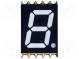 Zobrazovač  LED  SMD  sedmisegmentový  10mm  červená  30mcd  anoda