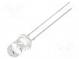 CRLED  5mm  modrá  3000mcd  60°  14mA  5,5÷20V  Čelo  vypouklé