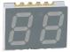 Zobrazovač  LED  SMD  sedmisegmentový  10mm  zelená  8-25mcd  anoda