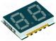 Zobrazovač  LED  SMD  sedmisegmentový  10mm  modrá  5-15mcd  katoda