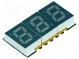 Zobrazovač  LED  SMD  sedmisegmentový  10mm  červená  2-10mcd