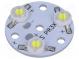 LED  bílá  3,5W  300lm  12VDC  120°  Poč.diod  3  31,5x31,5mm
