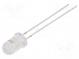 CRLED  5mm  červená  7500mcd  30°  14mA  5÷20V  Čelo  vypouklé