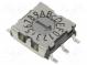 Kódový přepínač  pol  16  SMD  Rkont max  80mΩ  Rizol.min  100MΩ