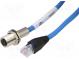 Adaptér  RJ45 vidlice,M12 zásuvka  kód D-Ethernet  PIN  4  IP65