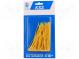 Cable tie  L  100mm  W  2.5mm  polyamide  78.5N  yellow  100pcs.