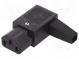 Konektor  napájecí AC  zástrčka  zásuvka  10A  250VAC  IEC 60320