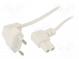 Kabel  CEE 7/16 (C) úhlová vidlice,IEC C7 úhlová zásuvka  PVC