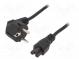 Kabel  CEE 7/7 (E/F) úhlová vidlice,IEC C5 zásuvka  PVC  1,8m