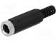 Zástrčka  napájecí DC  vidlice  5,5/2,1mm  5,5mm  2,1mm  na kabel