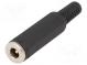 Zástrčka  napájecí DC  vidlice  5,5/2,1mm  5,5mm  2,1mm  přímý