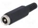 Zástrčka  napájecí DC  vidlice  5,5/2,5mm  5,5mm  2,5mm  na kabel
