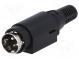 Zástrčka  napájecí DC  vidlice  PIN  3  pájení  6,5mm
