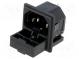 Konektor  napájecí AC  zásuvka  vidlice  10A  250VAC  IEC 60320