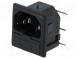 Konektor  napájecí AC  zásuvka  vidlice  10A  250VAC  IEC 60320