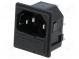 Konektor  napájecí AC  zásuvka  vidlice  10A  250VAC  IEC 60320