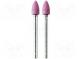 Grindingstone  Ø  6mm  Ø  3mm  Tip mat  aluminium oxide  2pcs.