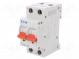 Jistič  230/400VAC  250VDC  Ijmen  10A  Póly  2  DIN  Průběh  C  10kA