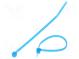 Cable tie  L  102mm  W  2.5mm  TEFZEL  80N  light-blue  Ømax  22mm