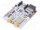 Prototypová deska  microSD,MOLEX,SIM,SMA x2,USB micro  USB