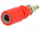 Zásuvka  banánek 4mm  36A  70VDC  červená  pájení  -20÷80°C  33VAC