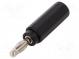 Adaptér  banánek 4mm  20A  600V  černá  neizolované  Celk.dél  47mm