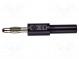 Adaptér  banánek 4mm  10A  70VDC  černá  neizolované  niklovaný