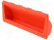 Držák  Mat  technopolymer (PA)  oranžová  L 37mm  W 137mm  D 19mm
