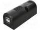 Automobilový napájecí zdroj  USB A zásuvka x2  5A  5V/2x2,5A