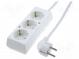 Prodlužovací síťový kabel  Schuko  Zásuvky  3  PVC  bílá  3x1,5mm2