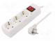 Prodlužovací síťový kabel  Schuko  Zásuvky  3  PVC  bílá  3x1,5mm2