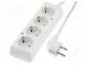 Prodlužovací síťový kabel  Schuko  Zásuvky  4  PVC  bílá  3x1,5mm2